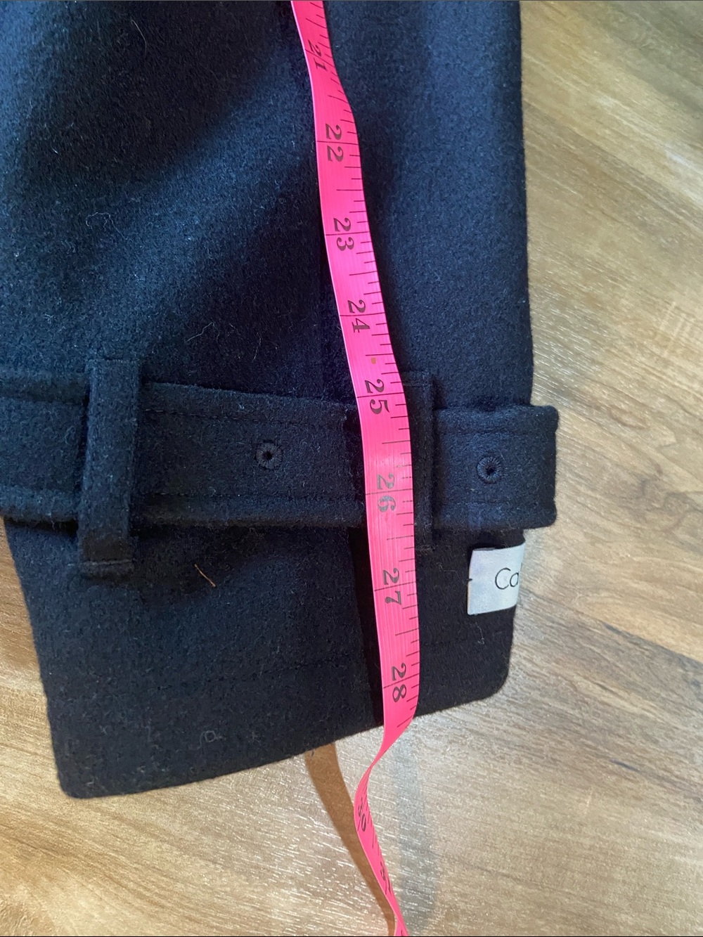 Calvin Klein Black Wool Short Peacoat - Picture 6 of 10
